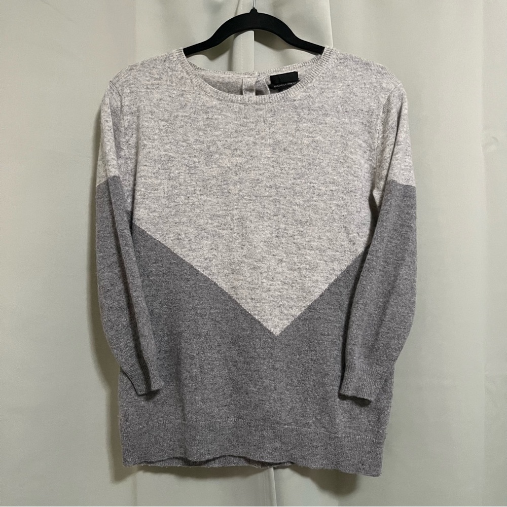 J. Crew 100% Italian Cashmere Gray Sweater